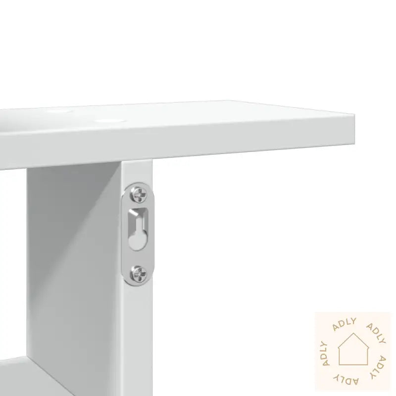 Vegghyller 2 Stk Hvit 38X12X38 Cm Konstruert Tre