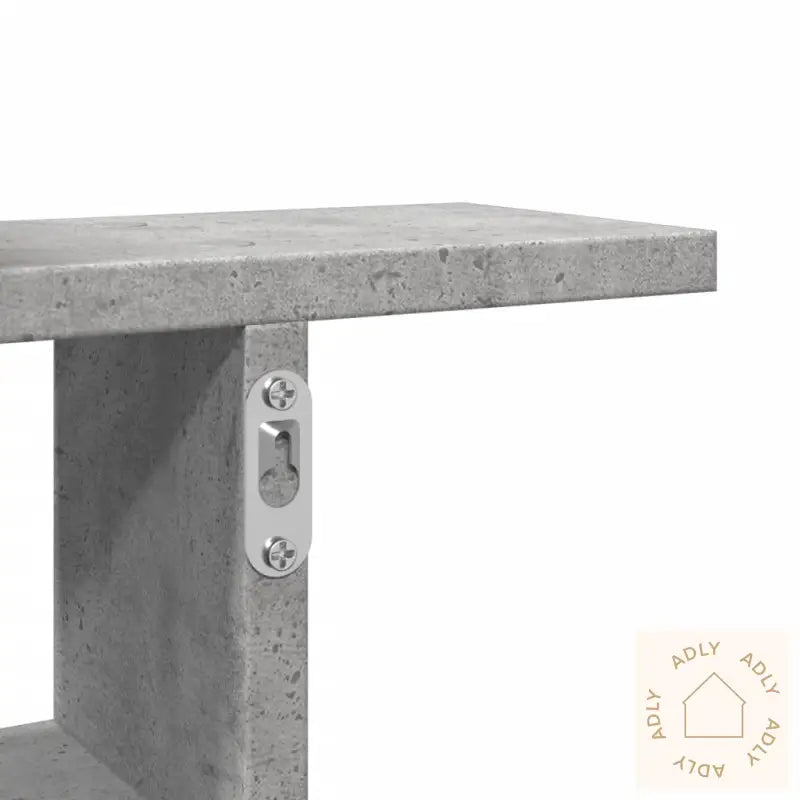 Vegghyller 2 Stk Betonggrå 50X12X50 Cm Konstruert Tre