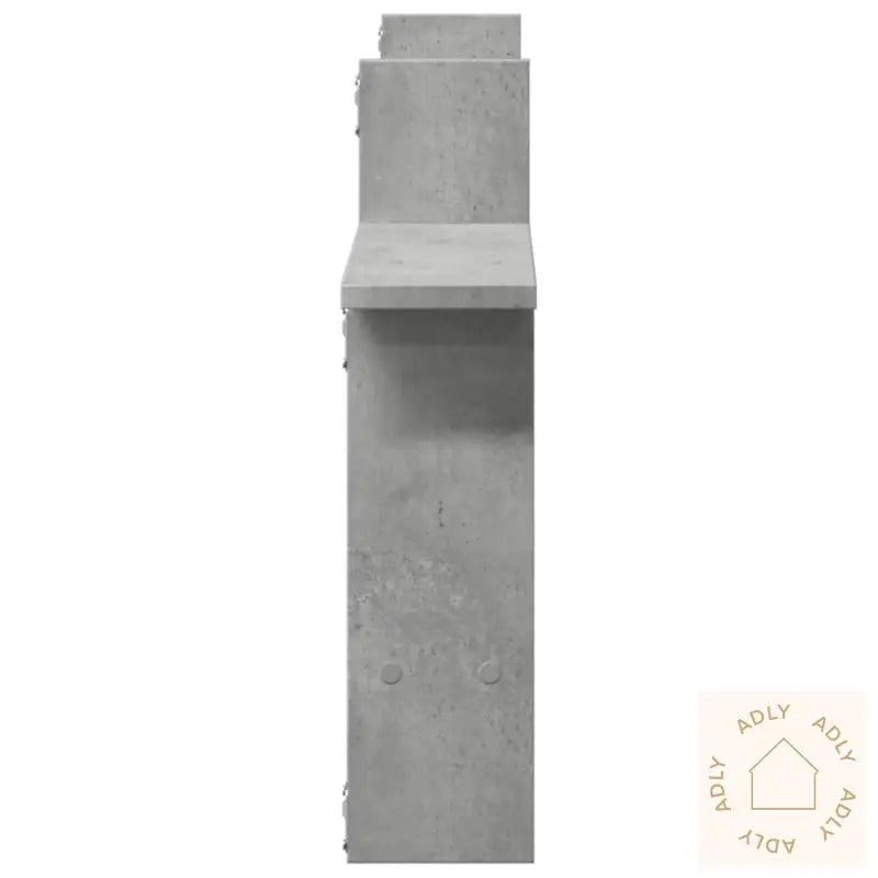 Vegghyller 2 Stk Betonggrå 50X12X50 Cm Konstruert Tre
