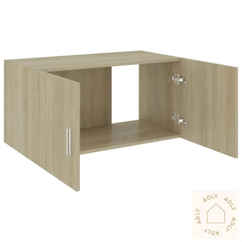 Veggmontert Skap Sonoma Eik 80X39X40 Cm Konstruert Tre