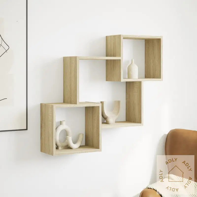 Veggskap 78X18X71 Cm Sonoma Eik Konstruert Tre