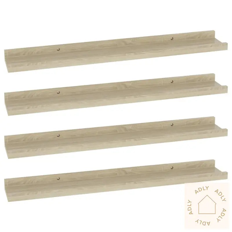 Vegghyller 4 Stk Sonoma Eik 60X9X3 Cm