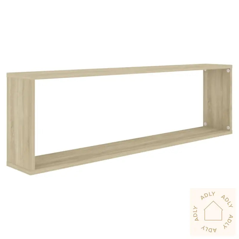 Vegghyller Kube 2 Stk Sonoma Eik 100X15X30 Cm Konstruert Tre