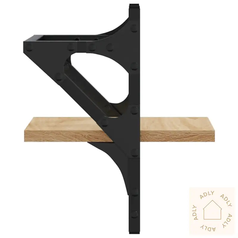 Vegghyller Med Stenger 2 Stk Sonoma Eik 20X25X30 Cm