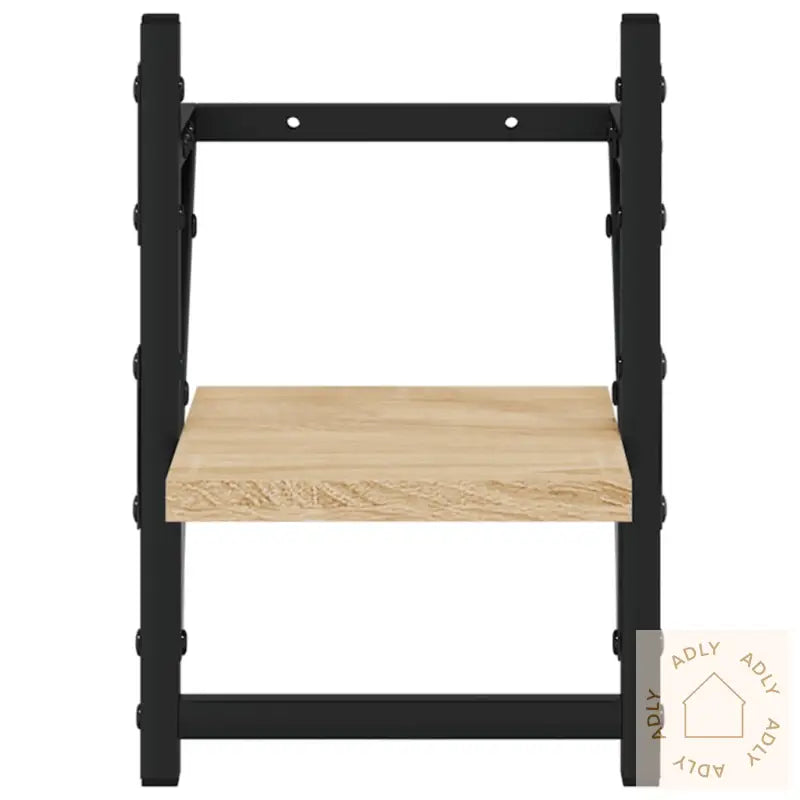 Vegghyller Med Stenger 2 Stk Sonoma Eik 20X25X30 Cm