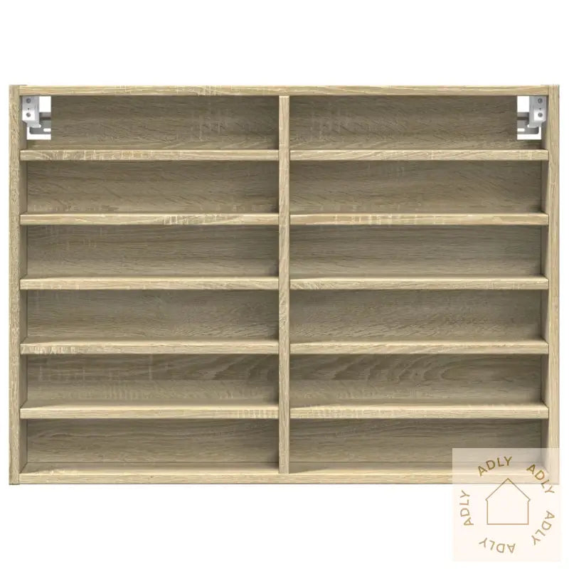 Hyller Sonoma Eik 80X8,5X58 Cm Konstruert Tre