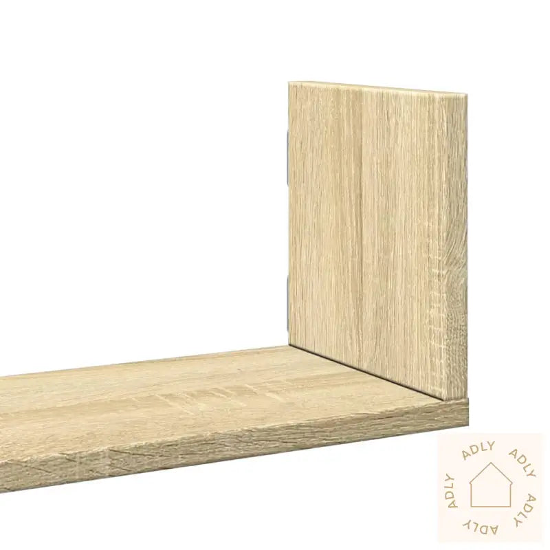 Vegghyller 3 Stk Sonoma Eik 58X18X18 Cm Sponplate