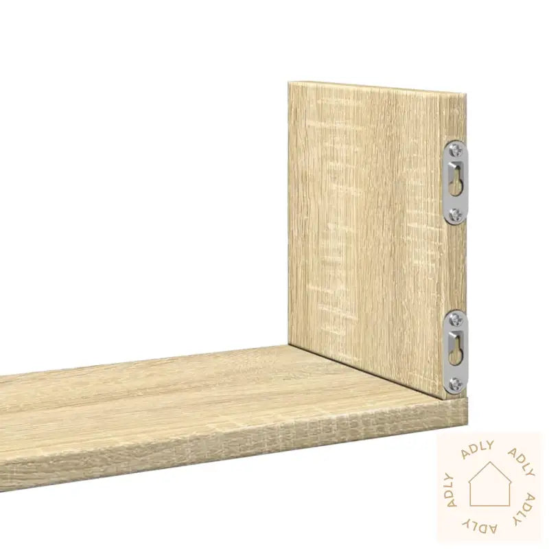 Vegghyller 3 Stk Sonoma Eik 58X18X18 Cm Sponplate