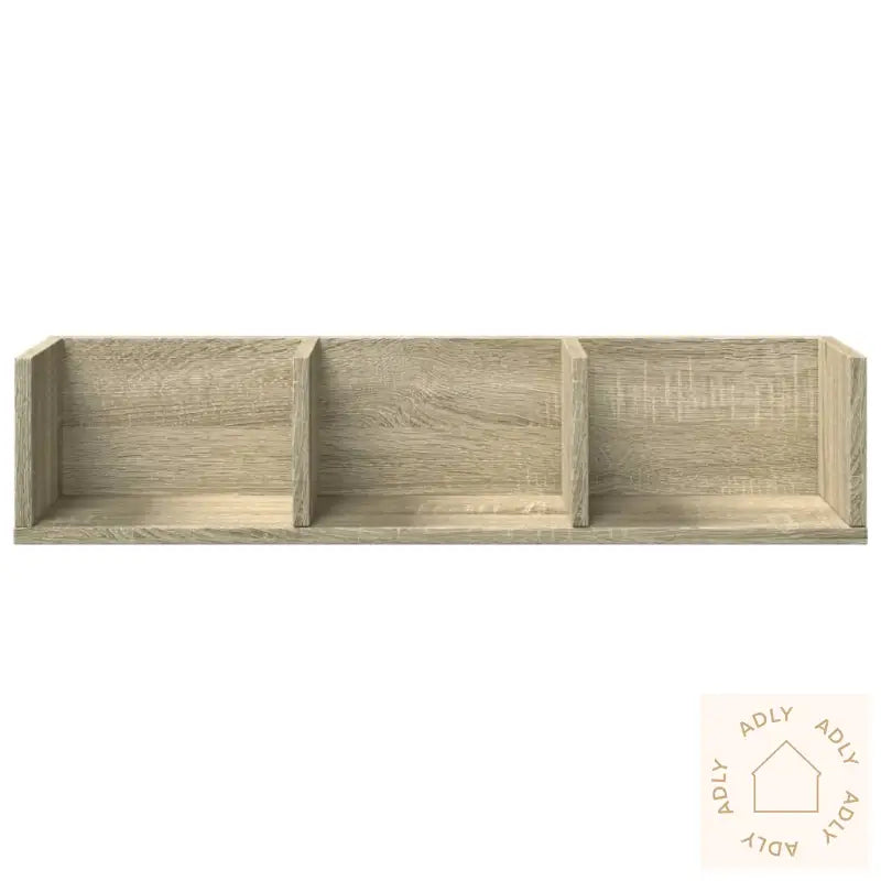 Veggskap 2 Stk Sonoma Eik 75X18X16,5 Cm Konstruert Tre