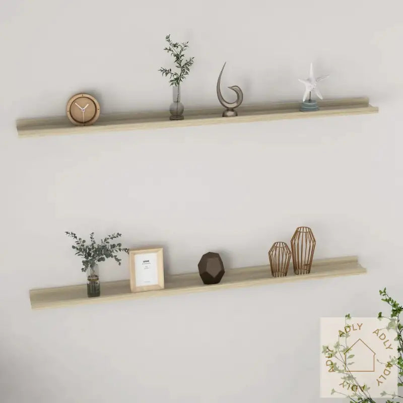 Vegghyller 2 Stk Sonoma Eik 115X9X3 Cm