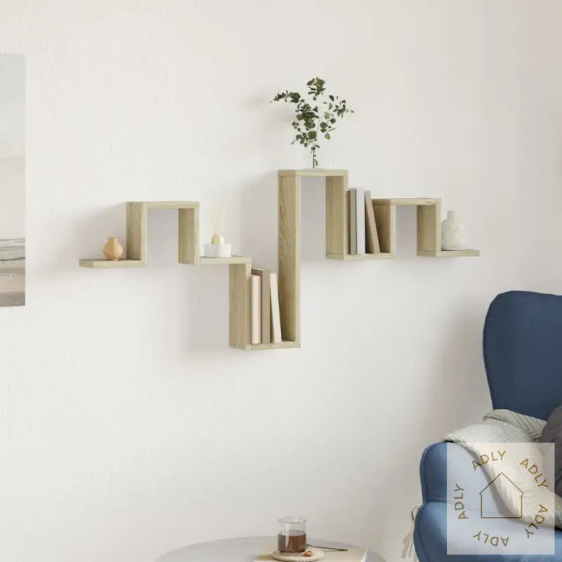 Vegghylle Sonoma Eik 104,5X10X43 Cm Konstruert Tre