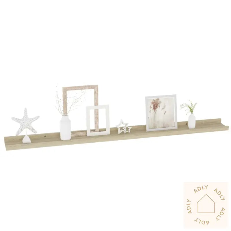 Vegghyller 4 Stk Sonoma Eik 100X9X3 Cm