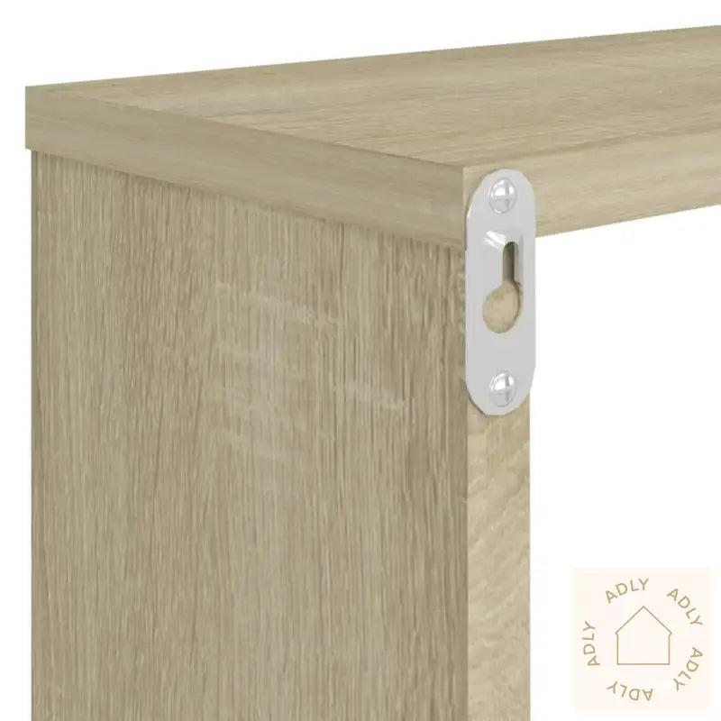 Vegghyller Kube 4 Stk Sonoma Eik 80X15X26,5 Cm Konstruert Tre