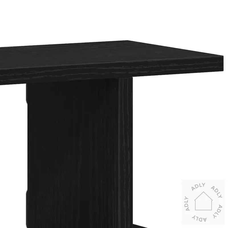 Vegghyller 2 Stk Svart Eik 105X18X20 Cm Konstruert Tre