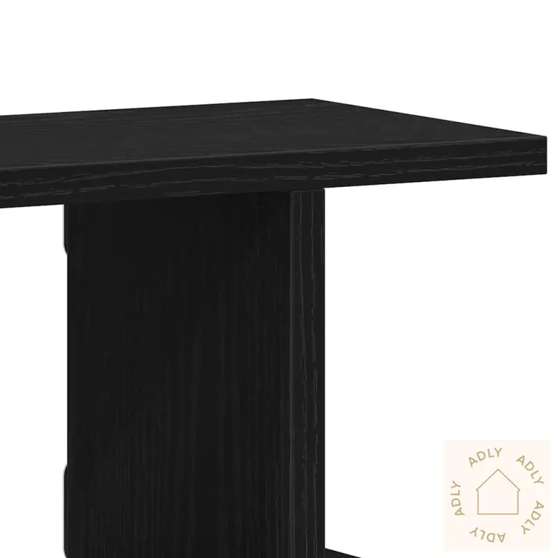 Vegghyller 2 Stk Svart Eik 75X18X20 Cm Konstruert Tre