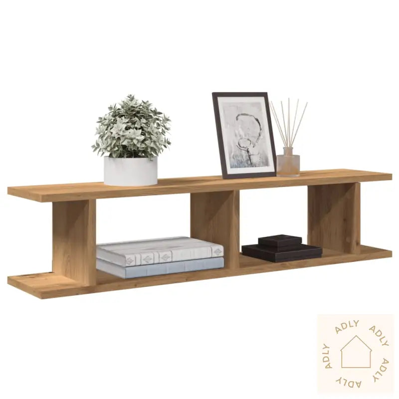 Vegghyller 2 Stk Artisan Eik 90X18X20 Cm Konstruert Tre