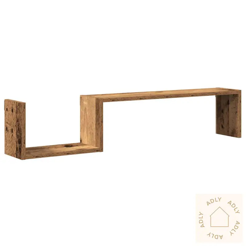Vegghyller 2 Stk Gammelt Tre 100X15X20 Cm Konstruert Tre