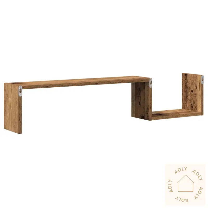 Vegghyller 2 Stk Gammelt Tre 100X15X20 Cm Konstruert Tre