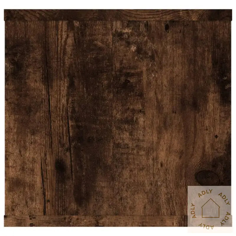Vegghylle Røkt Eik 102X30X29 Cm Konstruert Tre