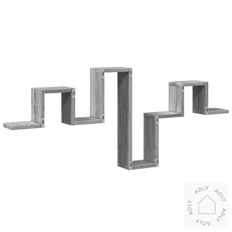 Vegghylle Grå Sonoma 104,5X10X43 Cm Konstruert Tre