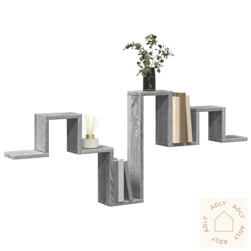 Vegghylle Grå Sonoma 104,5X10X43 Cm Konstruert Tre