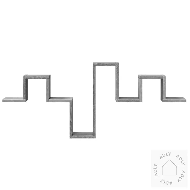 Vegghylle Grå Sonoma 104,5X10X43 Cm Konstruert Tre