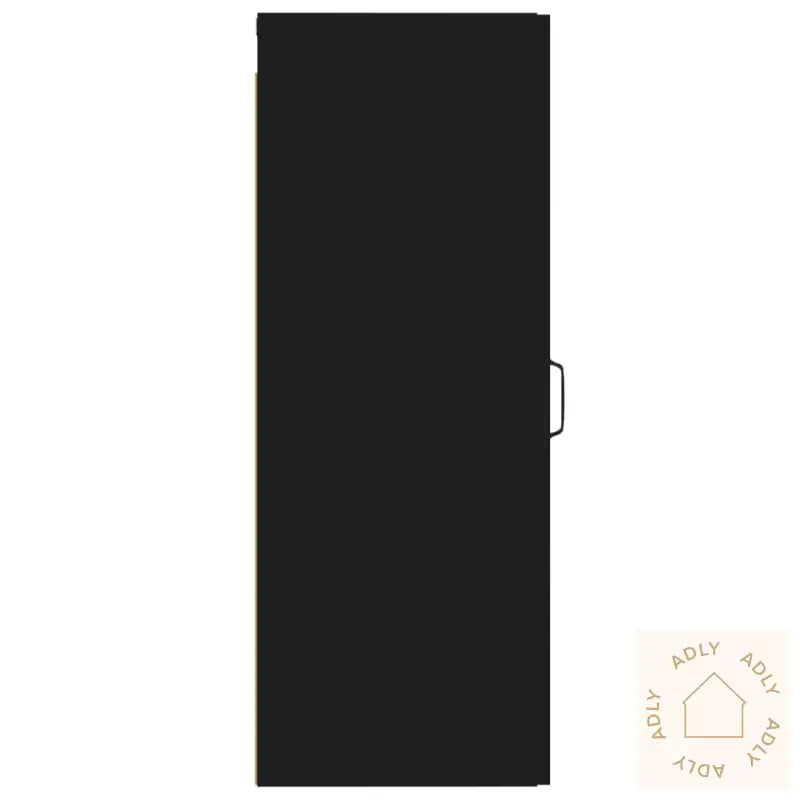Veggskap Svart 34,5X34X90 Cm Konstruert Tre