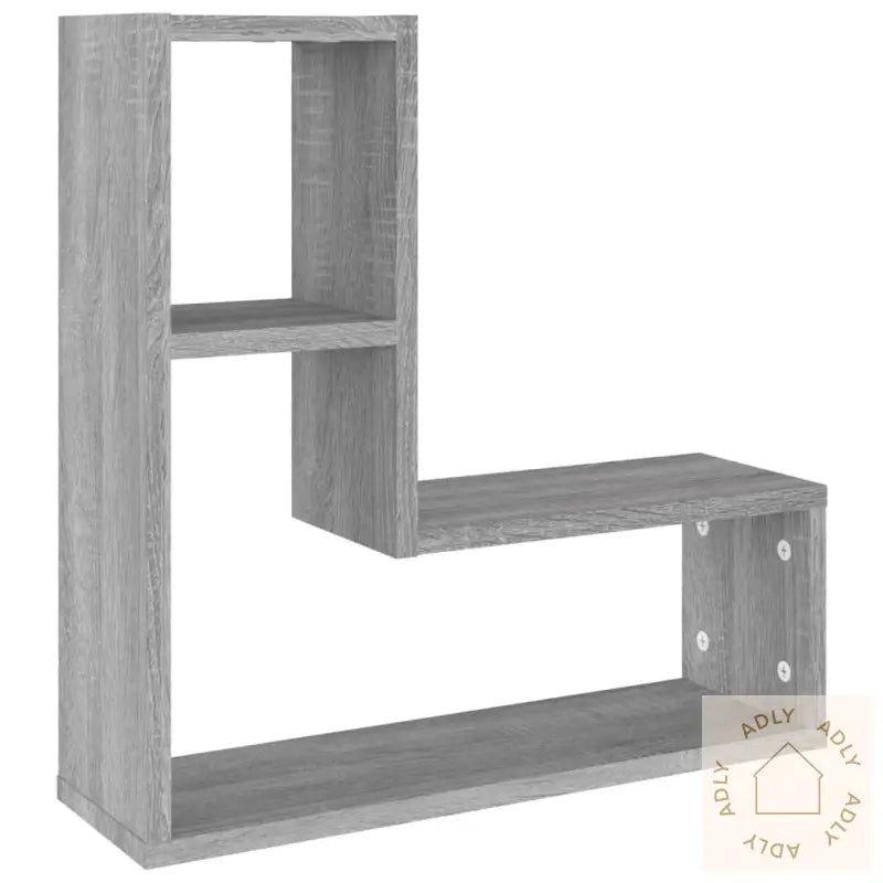 Vegghyller 2 Stk Grå Sonoma 50X15X50 Cm Konstruert Tre