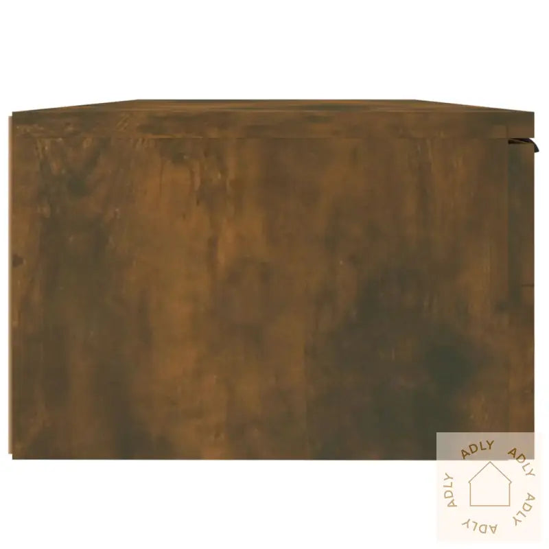 Veggskap 2 Stk Røkt Eik 68X30X20 Cm Konstruert Tre