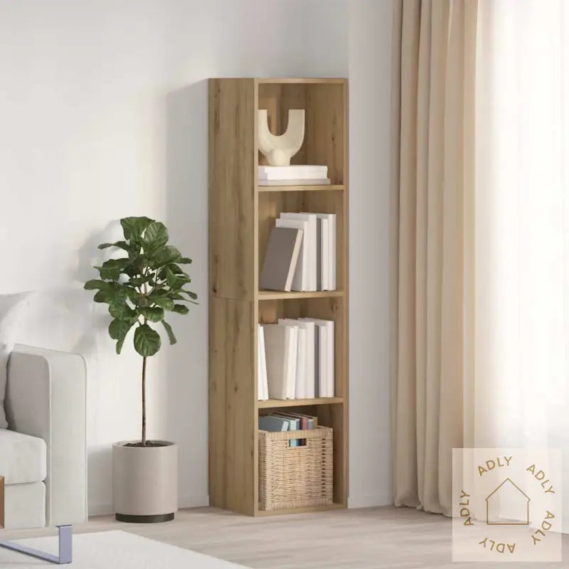 Bokhylle/Tv-Benk Gammelt Tre 36X30X143Cm Konstruert Tre