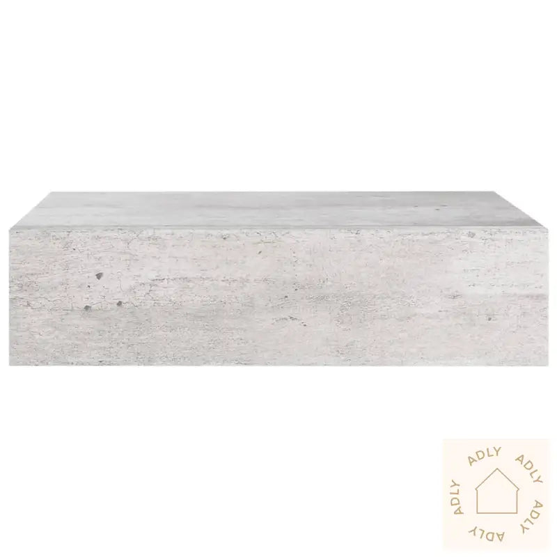 Veggmonterte Skuffehyller 2 Stk Betonggrå 40X23,5X10 Cm Mdf