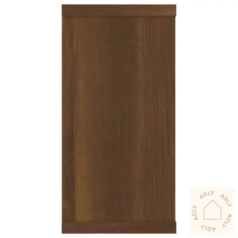 Vegghyller Kube 2 Stk Brun Eik 100X15X30 Cm Konstruert Tre