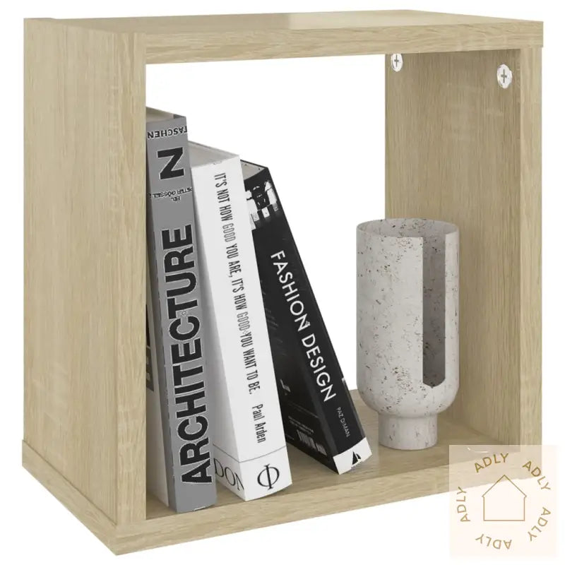 Vegghyller Kubeformet 2 Stk Sonoma Eik 26X15X26 Cm