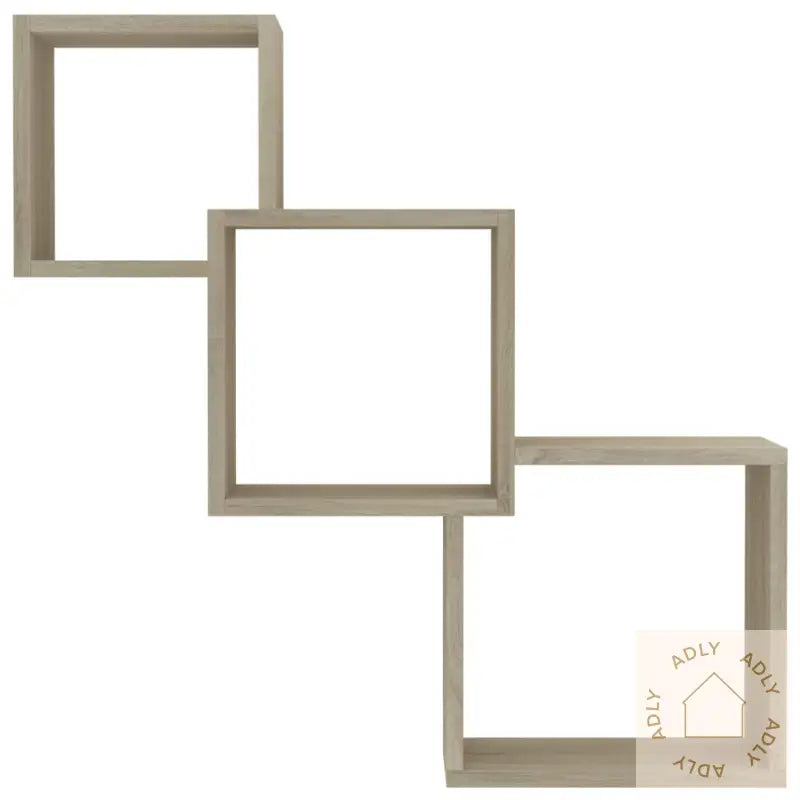 Vegghyller Kubeformet Sonoma Eik 68X15X68 Cm Sponplate