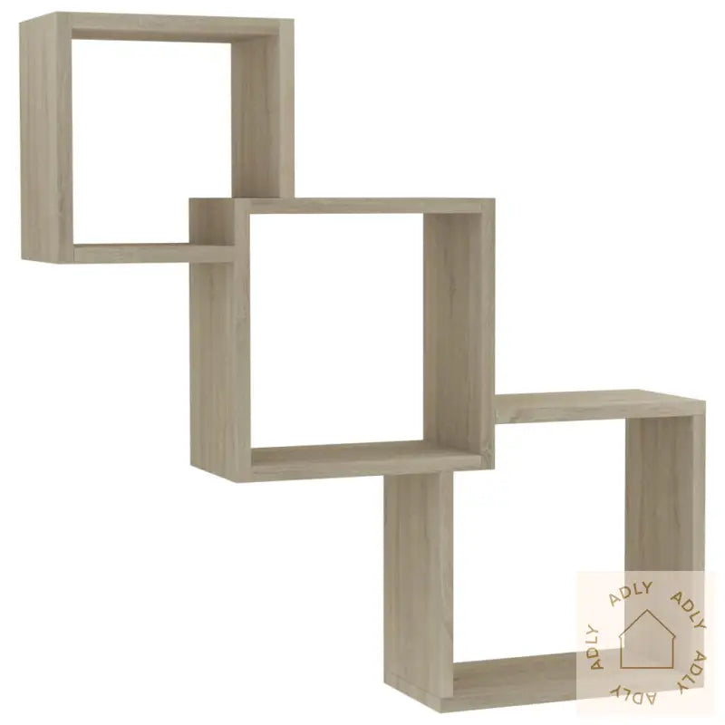 Vegghyller Kubeformet Sonoma Eik 68X15X68 Cm Sponplate