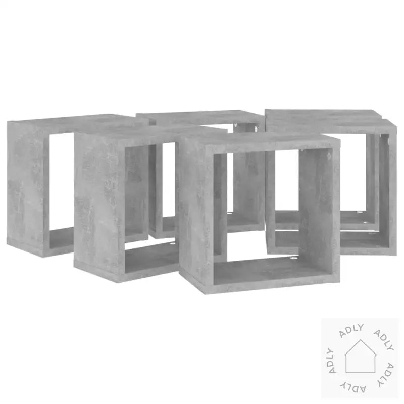 Vegghyller Kubeformet 6 Stk Betonggrå 26X15X26 Cm