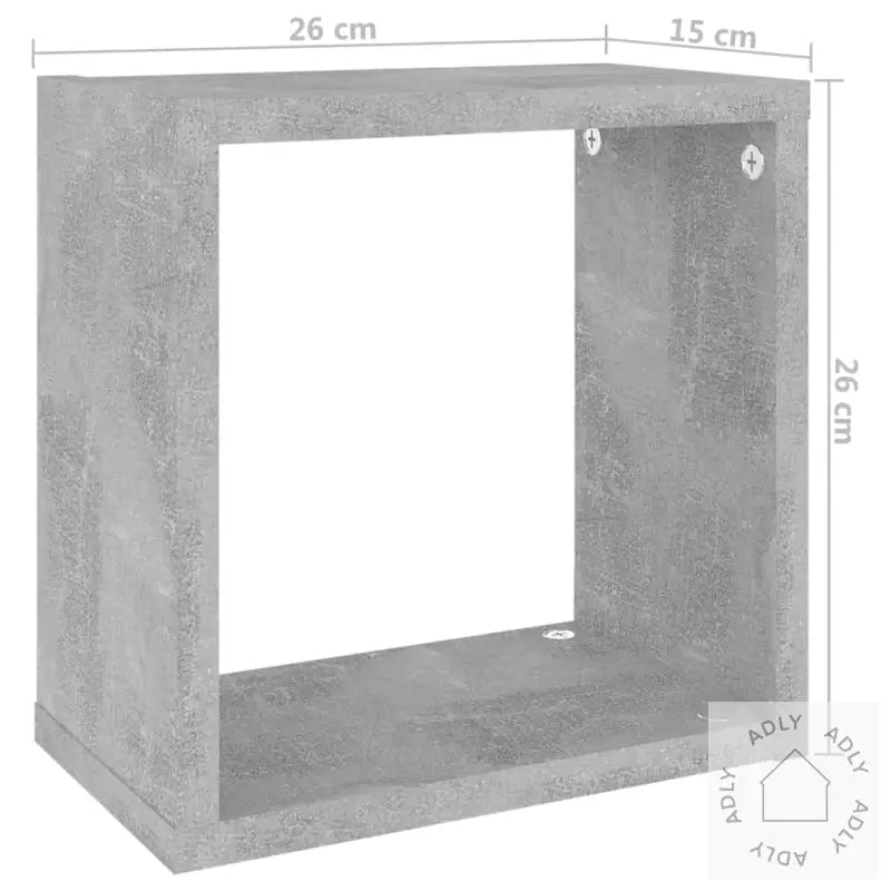 Vegghyller Kubeformet 6 Stk Betonggrå 26X15X26 Cm