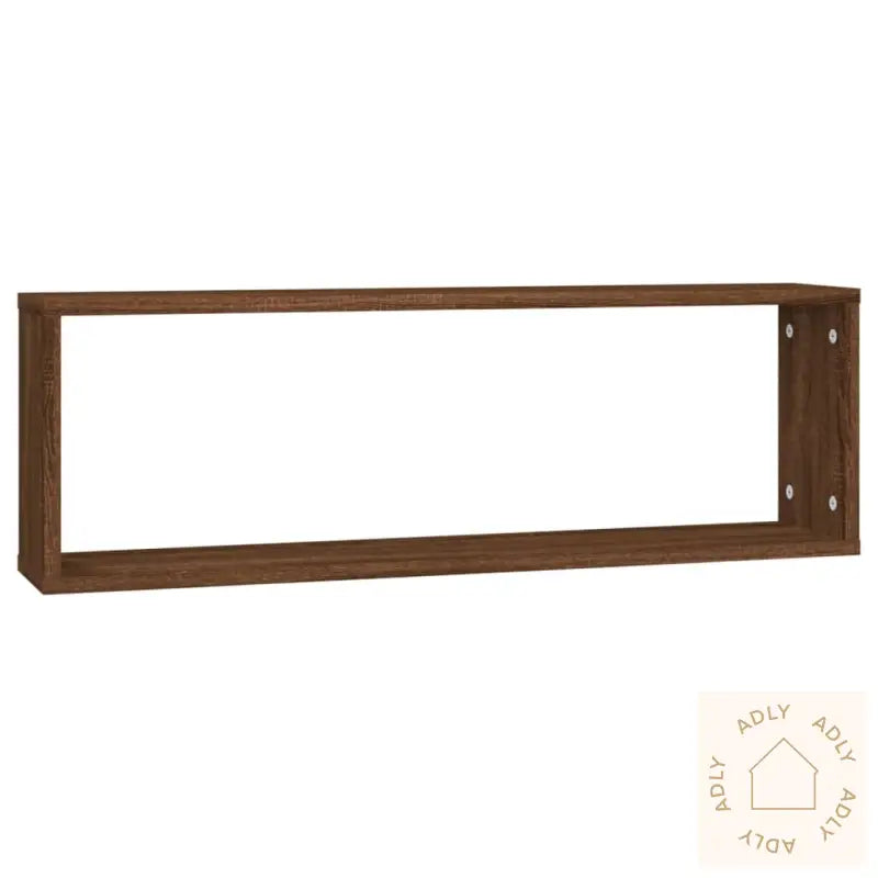 Vegghyller Kube 4 Stk Brun Eik 80X15X26,5 Cm Konstruert Tre