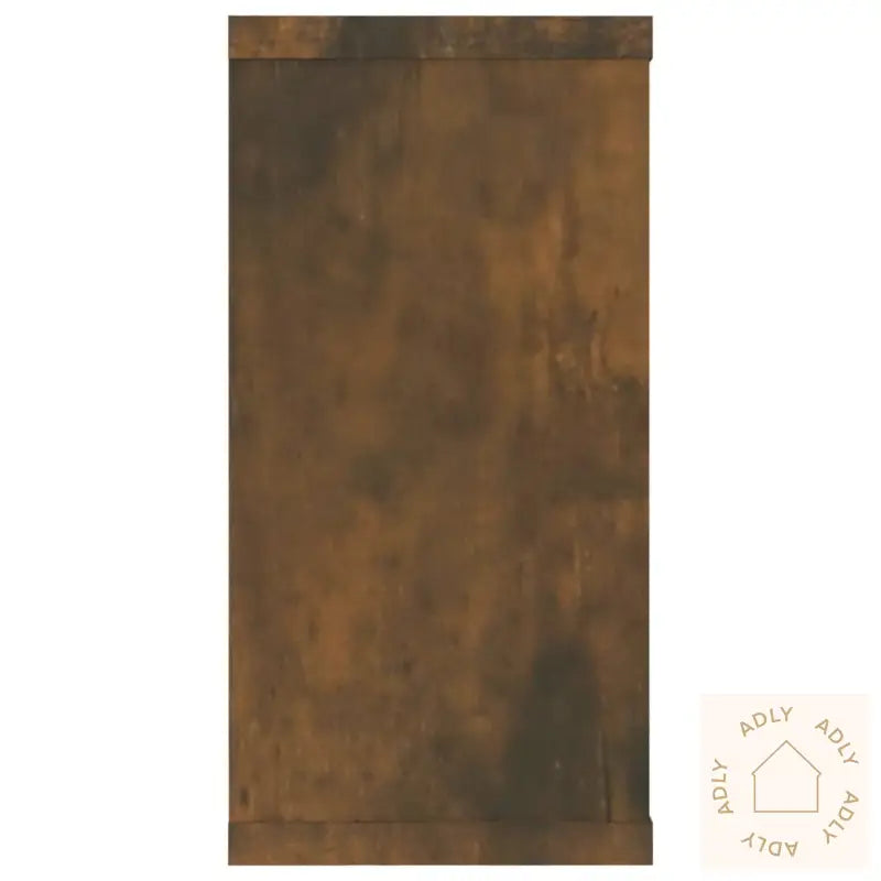 Vegghyller Kube 2 Stk Røkt Eik 100X15X30 Cm Konstruert Tre