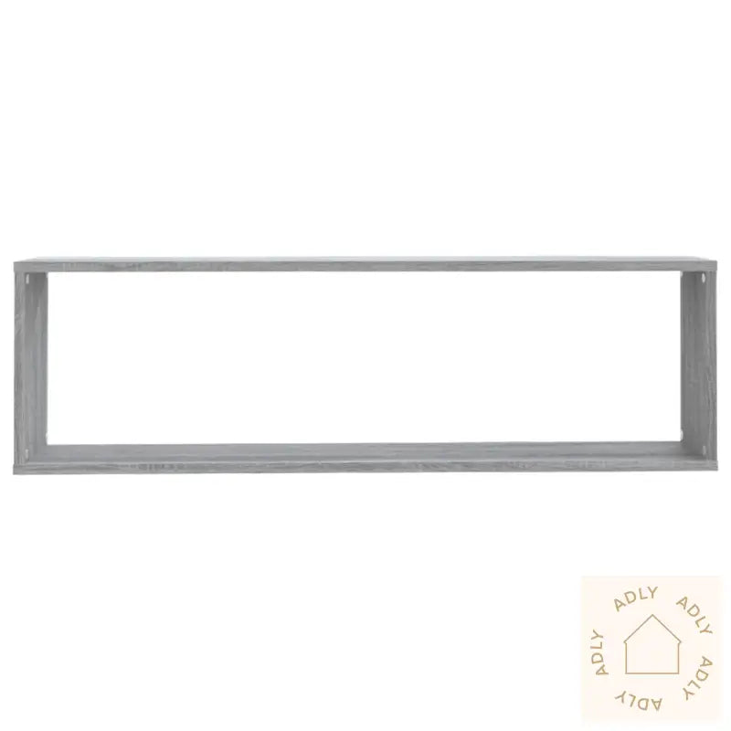 Vegghyller Kube 2 Stk Grå Sonoma 100X15X30 Cm Konstruert Tre
