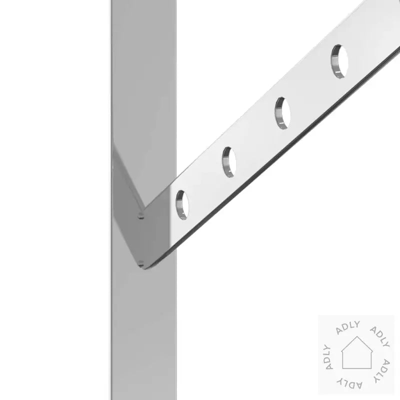 Hyllebraketter 4 Stk 23,5X2,5X15,5 Cm Sølv Rustfritt Stål