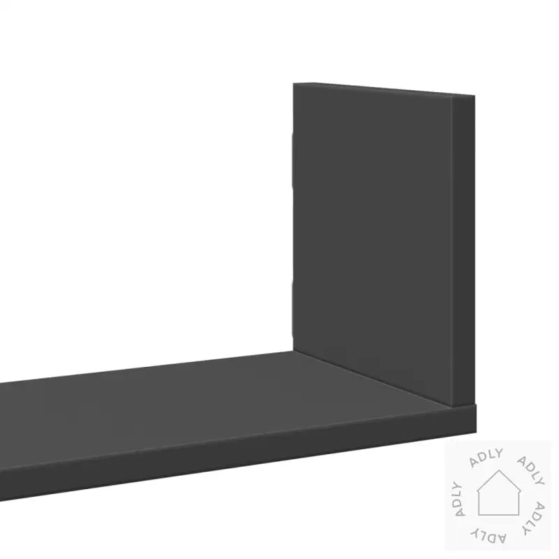 Vegghyller 3 Stk Svart 58X18X18 Cm Konstruert Tre