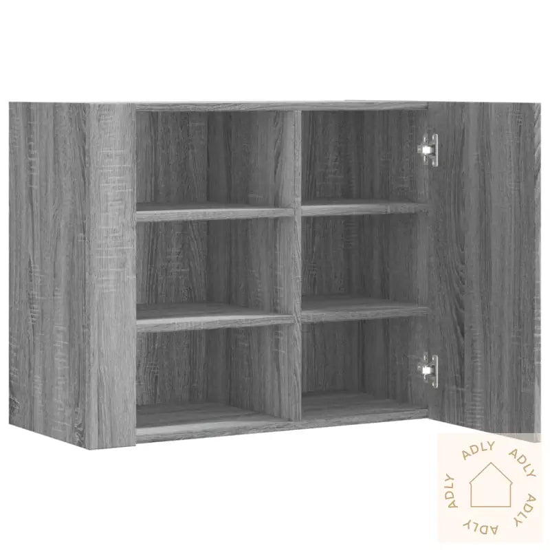 Veggskap Grå Sonoma 75X35X60 Cm Konstruert Tre