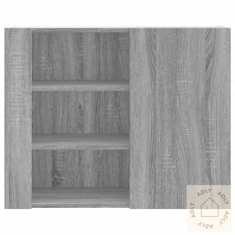 Veggskap Grå Sonoma 75X35X60 Cm Konstruert Tre