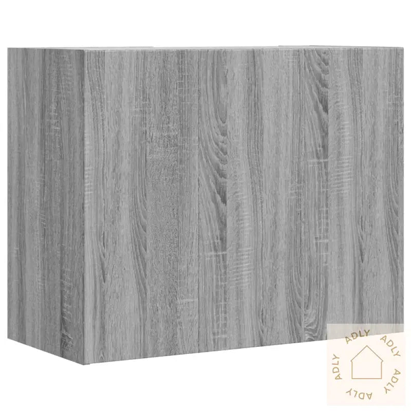 Veggskap Grå Sonoma 75X35X60 Cm Konstruert Tre