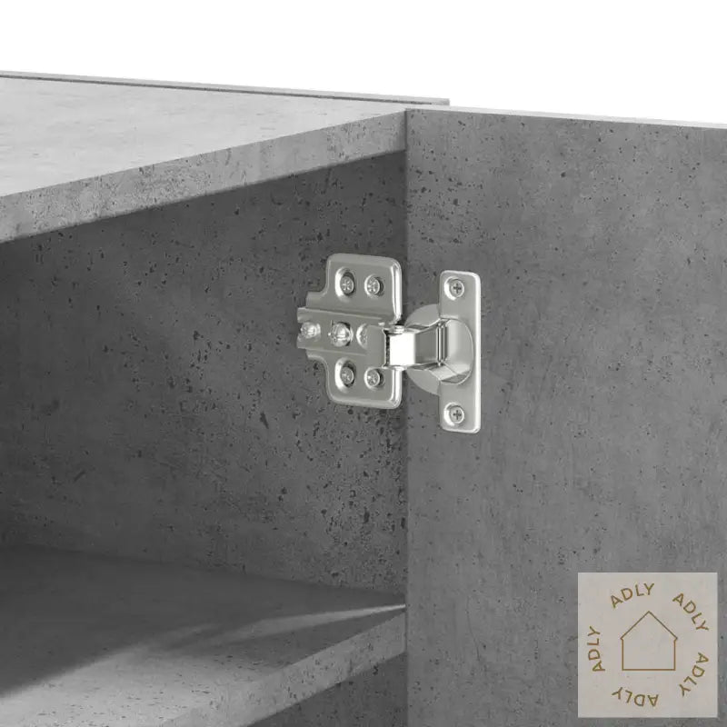 Veggskap Betonggrå 75X35X60 Cm Konstruert Tre