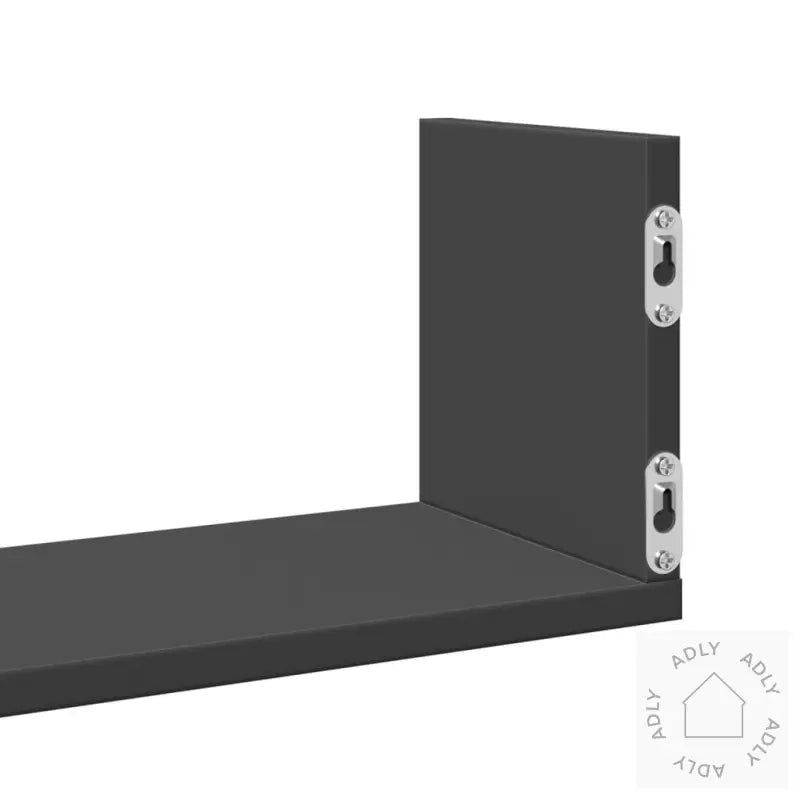 Vegghyller 3 Stk Svart 80X18X18 Cm Sponplate