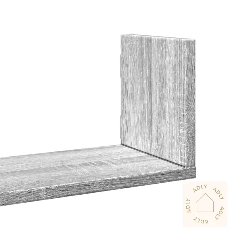 Vegghyller 3 Stk Grå Sonoma 80X18X18 Cm Konstruert Tre