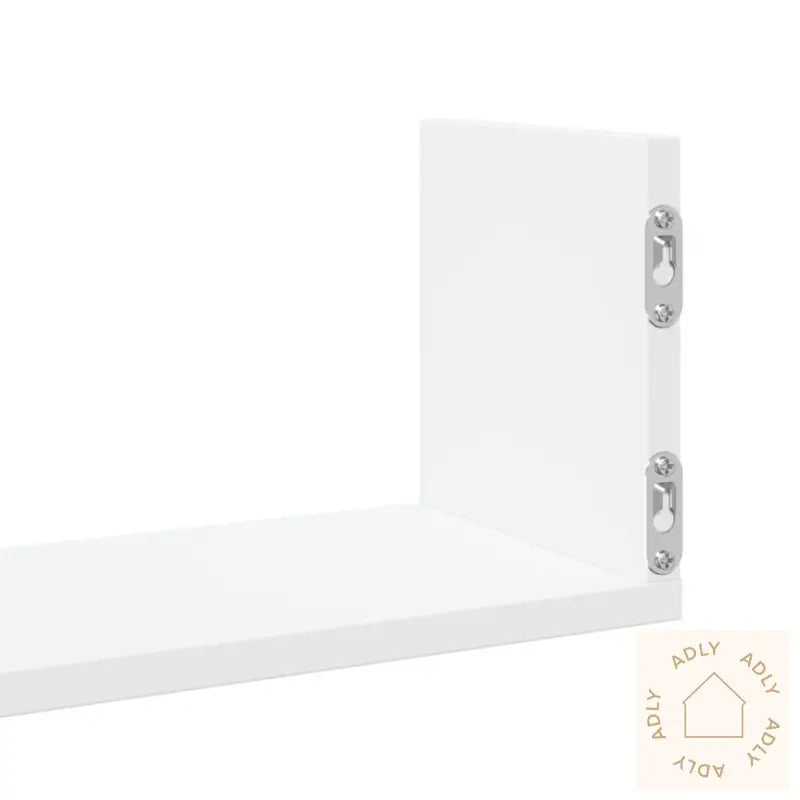 Vegghyller 3 Stk Hvit 80X18X18 Cm Konstruert Tre