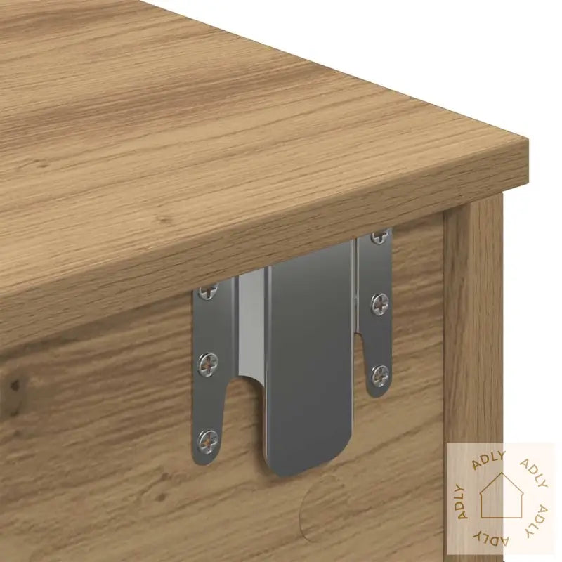 Vegghylle Med Skuffer Artisian Eik 100X37,5X19Cm Konstruert Tre